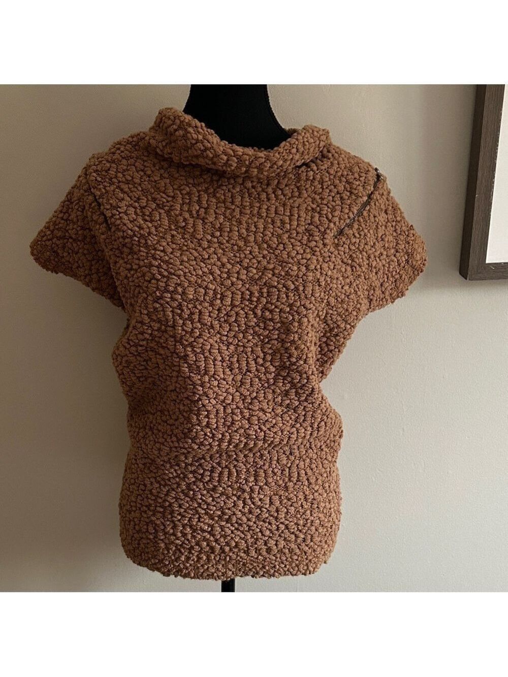 Elegant Tan Women's Cowl Neck Sweater - Simply Vera by Vera Wamt